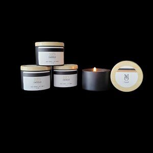 Hand poured Leather Scented Soy Candle